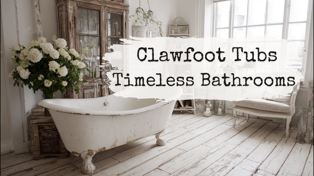 Timeless Bathrooms with Clawfoot Tubs | Rustic Elegance & Soft Neutrals
