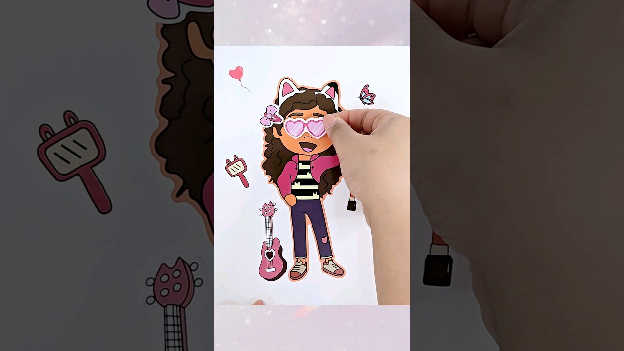 [Sticker ASMR] Sticker Decorating play Gabby's dollhouse | 개비의 매직하우스 스티커 꾸미기 🥳🎉