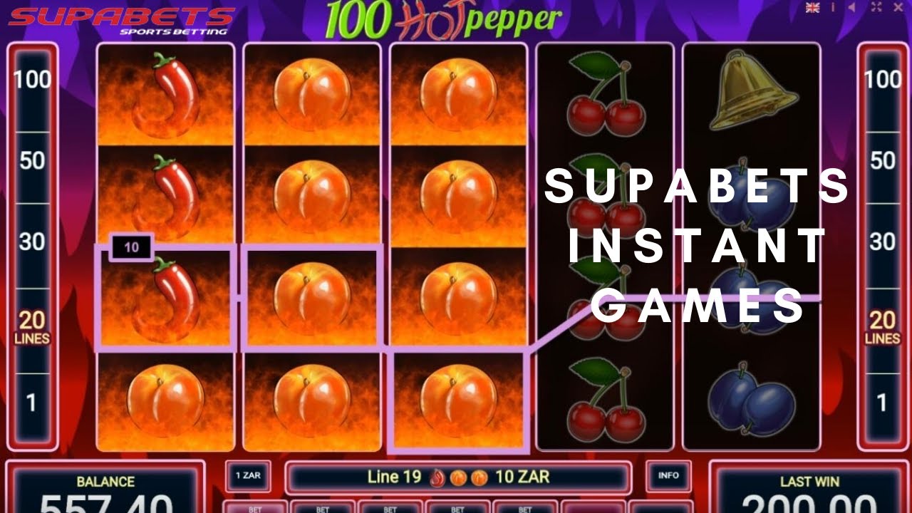 Playing the new Supabets Instant Games - 1st Legal Online Slots in SA