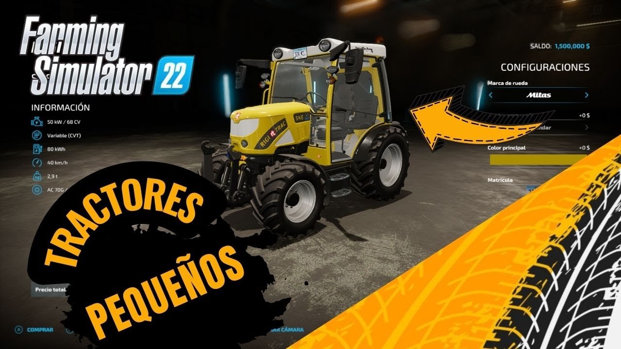 🚜 Tractores Pequeños en Farming Simulator 22 – ¿💲Cuál es el mejor para empezar?