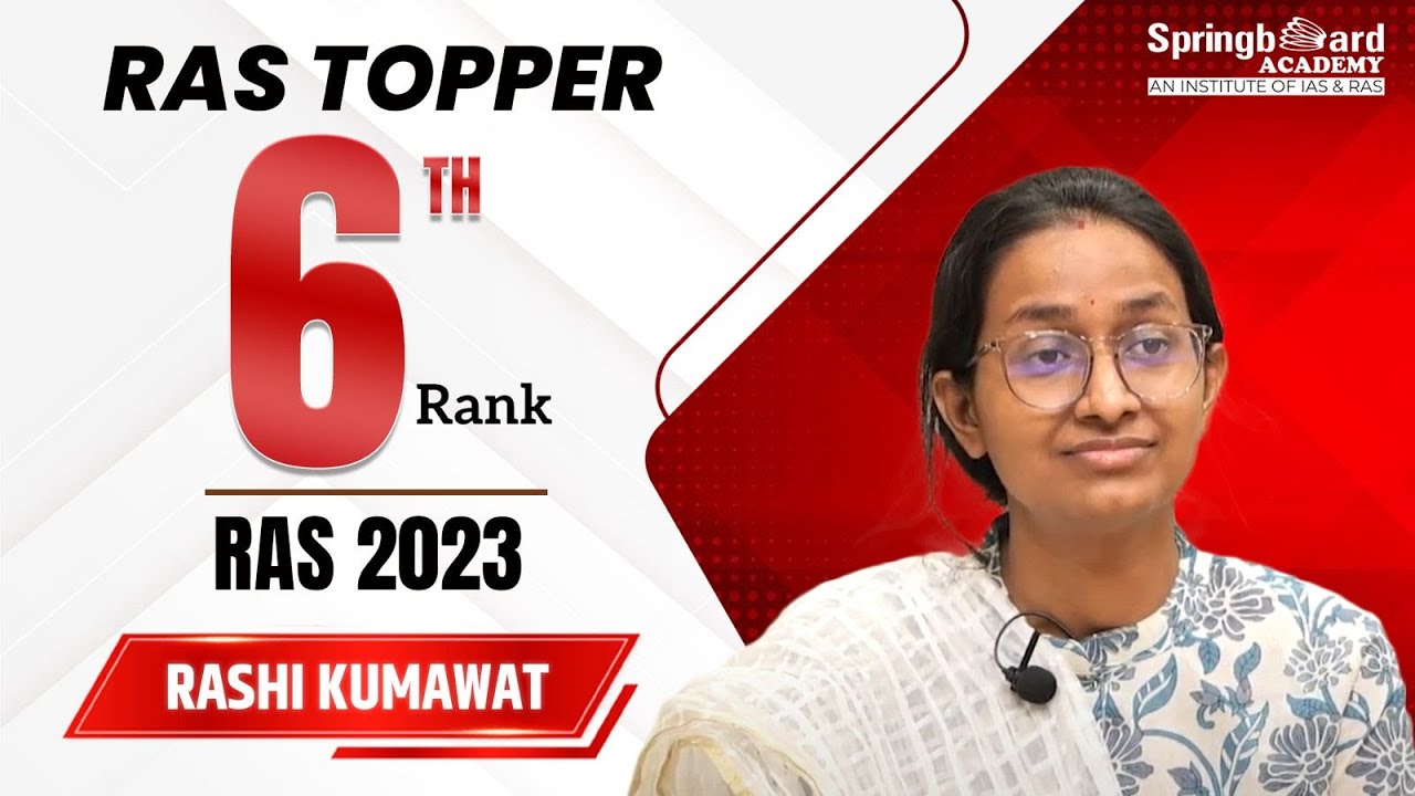 Ms.Rashi Kumawat | RAS-2023 | Rank-06 | | Mock Interview | SpringBoard Academy