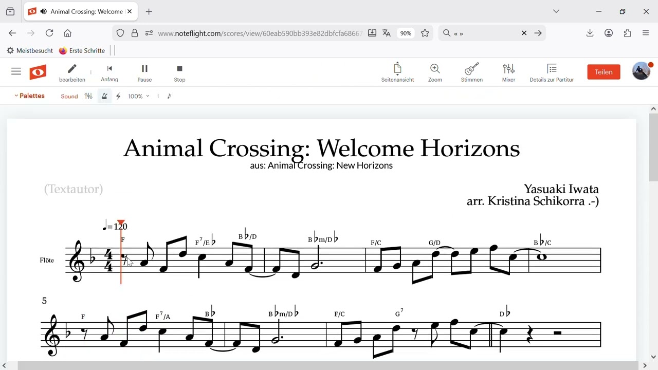 Yasuaki's «Animal Crossing   Welcome Horizons» Flötenstimme  2026 01 06 15 15 25