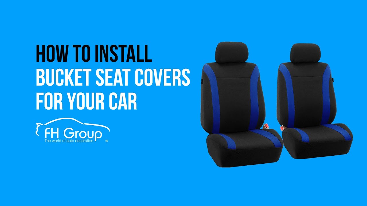 Front Bucket Seat Covers Installation for Sedan Truck and SUV- FH Group&reg;