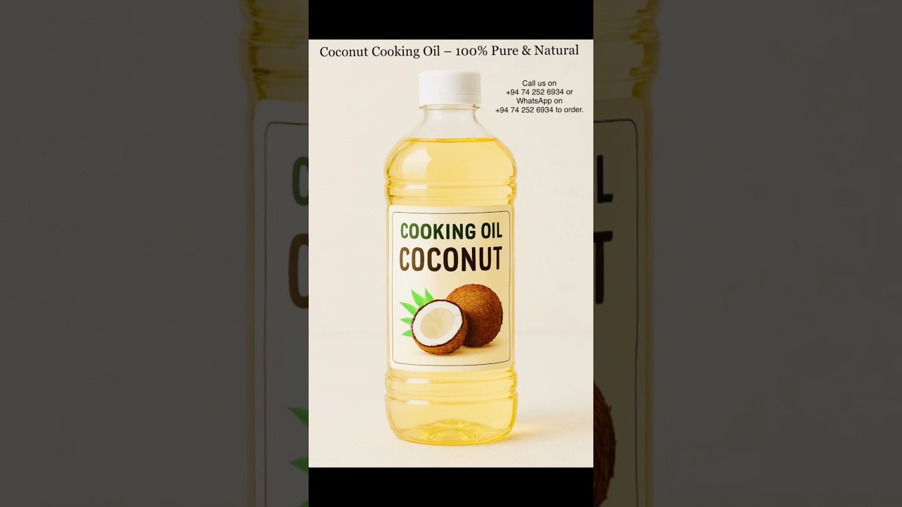 Coconut Cooking Oil 🥥 Pure & Healthy Choice 