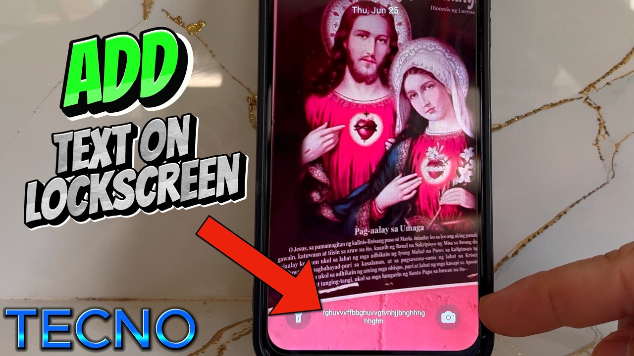 How to Add Text on LockScreen in Tecno Mobile Phone