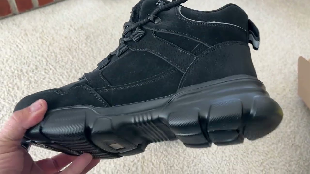 GUSAYEX Men’s High Top Steel Toe Work Boots - First Impressions and Review