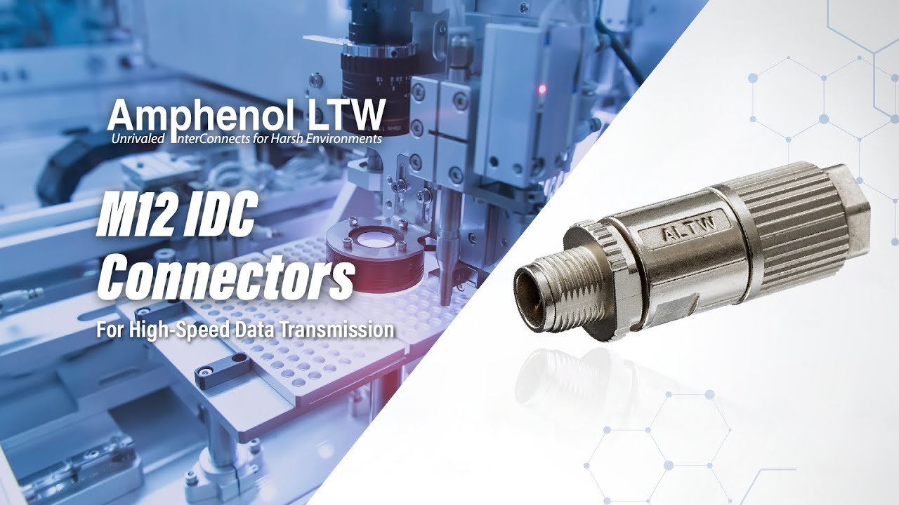 M12 IDC Connectors - For High-Speed Data Transmission