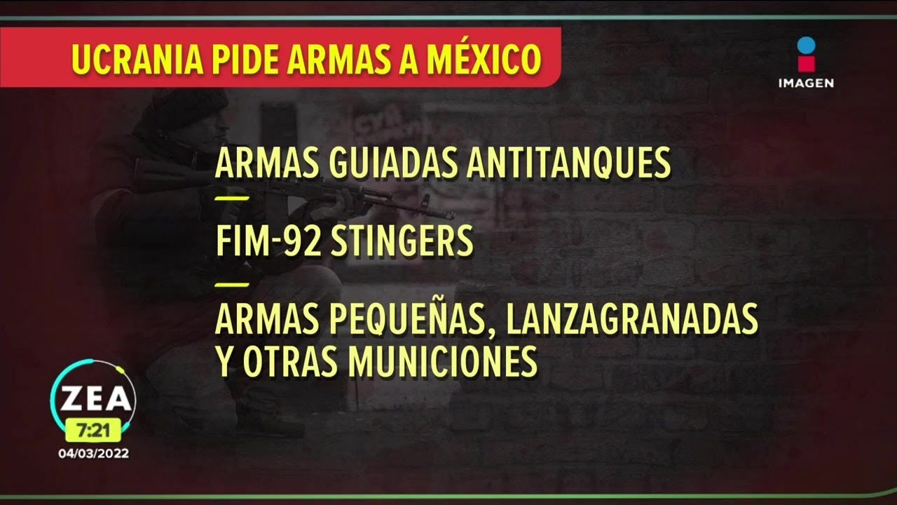 Ucrania pide armas a México | Noticias con Francisco Zea