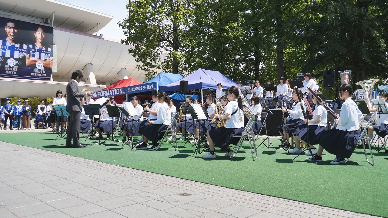 2022.06.05　山形城北高校吹奏楽部　NDソフトスタジアムステージ