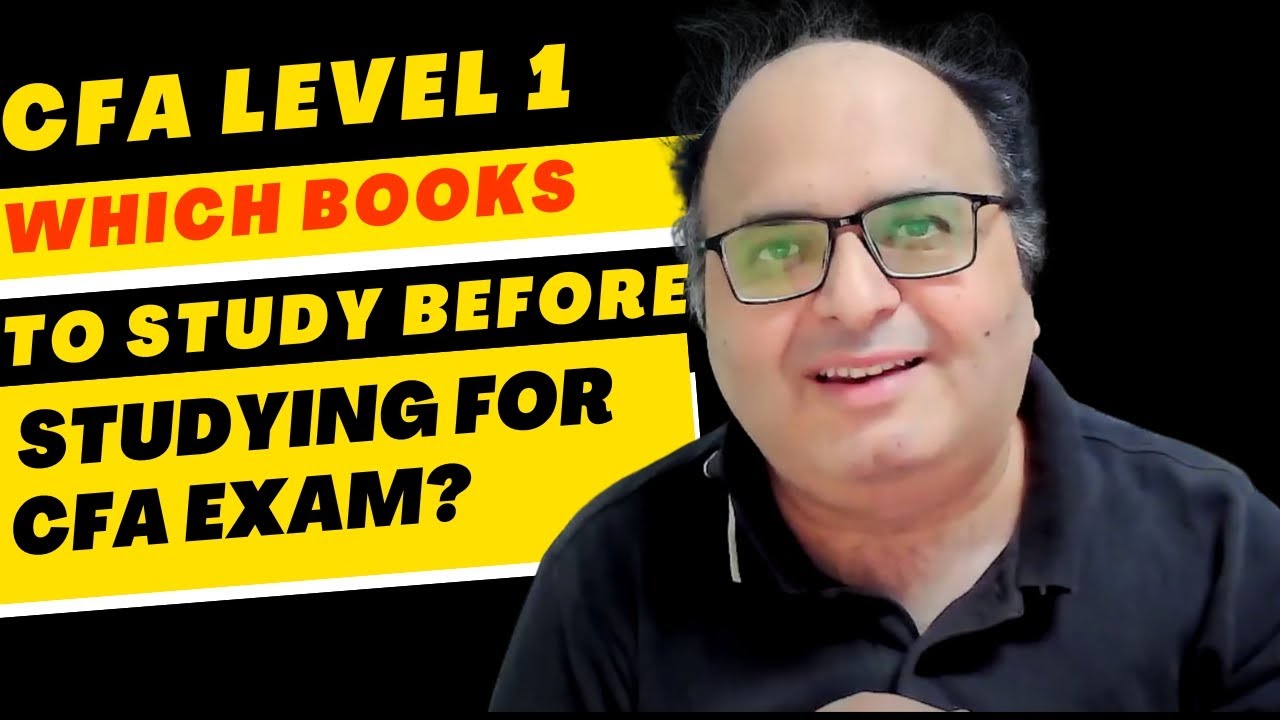 CFA level 1, Which books to study before studying for CFA exam?
