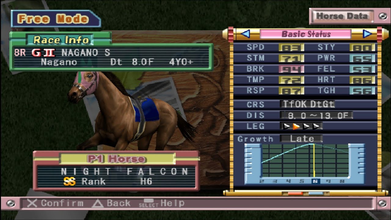 GALLOP RACER 2004: NIGHT FALCON UNLOCKギャロップレーサー 7