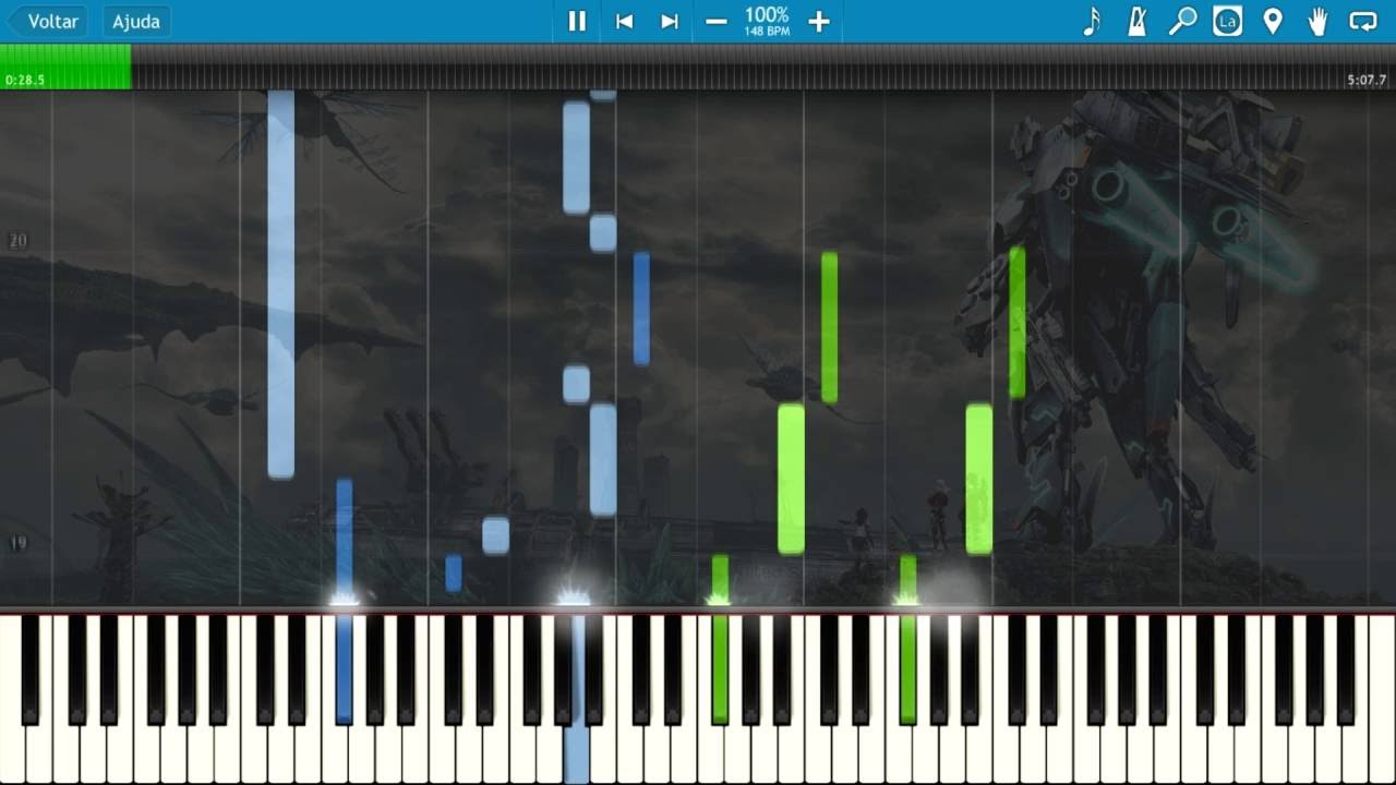 Xenoblade Chronicles X - Theme X - Piano Tutorial (Synthesia)