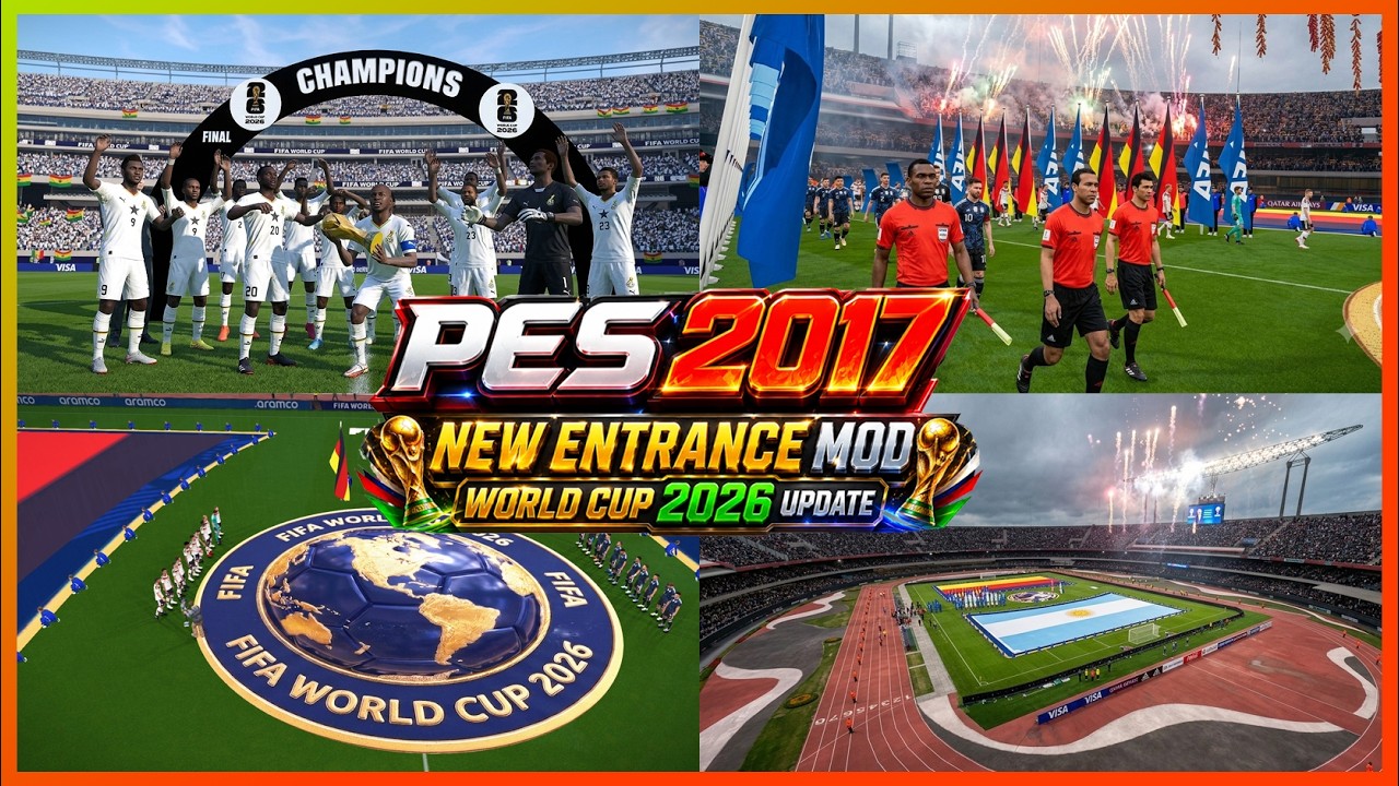 🔥PES 2017 НОВЫЙ МОД ВЫХОДА КОМАНД ЧЕМПИОНАТ МИРА 2026 ОТ CAPTAIN 10