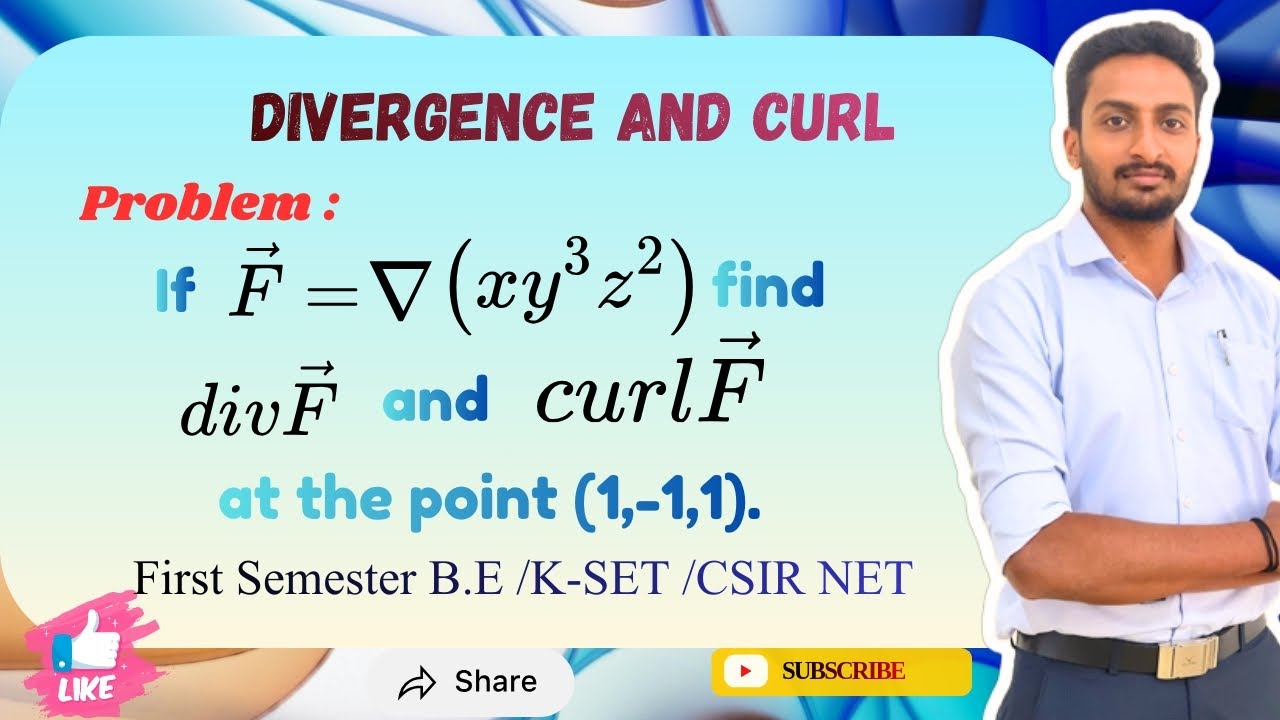 Divergence and Curl Trick Problem | F = ∇(xy³z²) | at the point (1,-1,1).