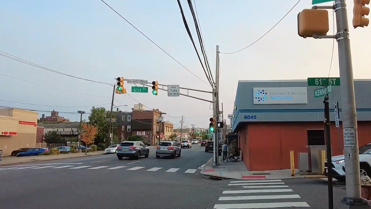 Walking on JFK Blvd in North Bergen, NJ | 88th St to 60th St