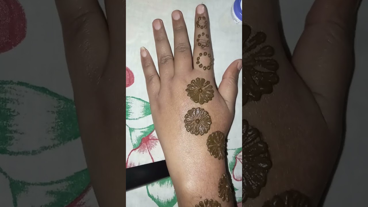 बहोत हि आसानी से सिखे मेहंदी डिजाइन,WOW Itna Simple Mehndi Design,Bs 5mint Me lgaye Mehndi Beautiful