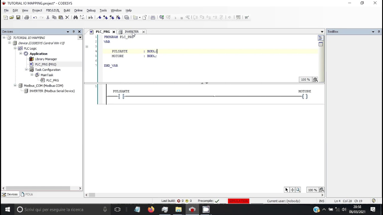 VIDEOTUTORIAL CODESYS - IO MAPPING