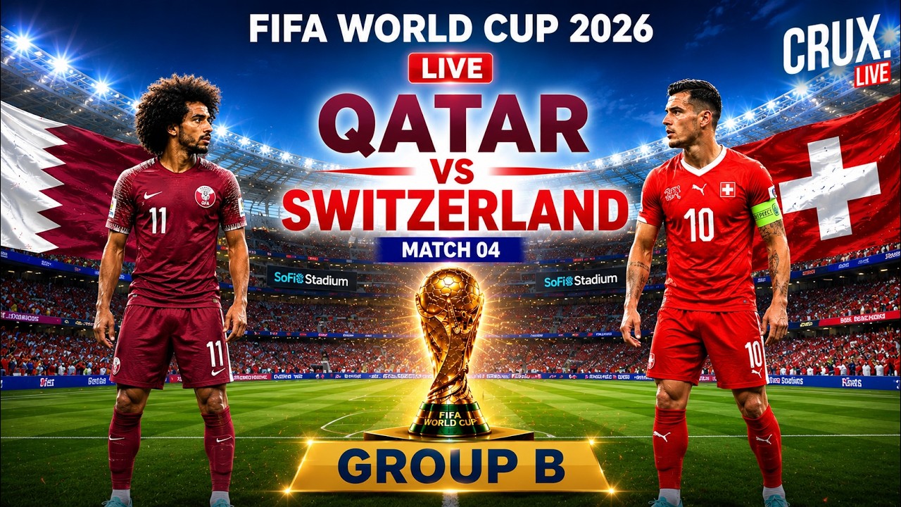 Qatar vs Switzerland LIVE | FIFA World Cup 2026| Group B| Akram Afif | Granit Xhaka | Levi's Stadium