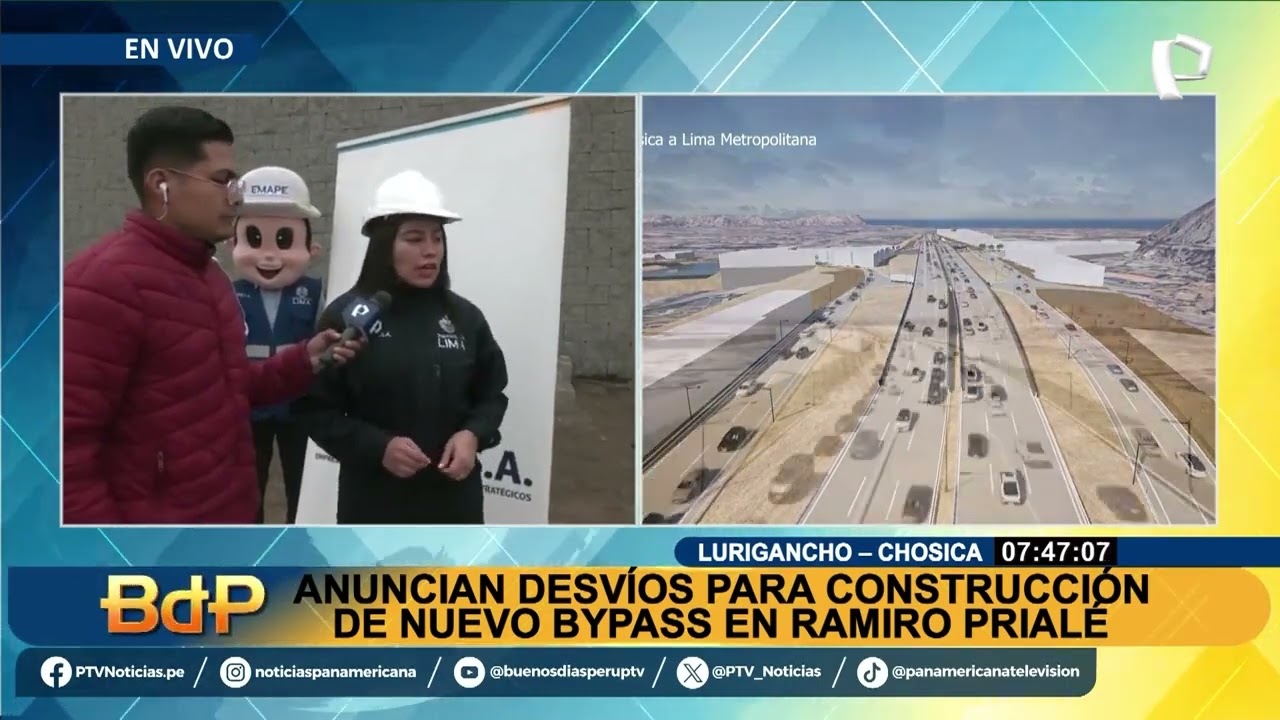 Plan de desvío vehicular por los trabajos del bypass Las Torres #emape