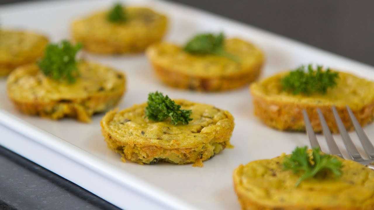 Easy Mini Crustless Tofu Quiches - Vegan Recipe!
