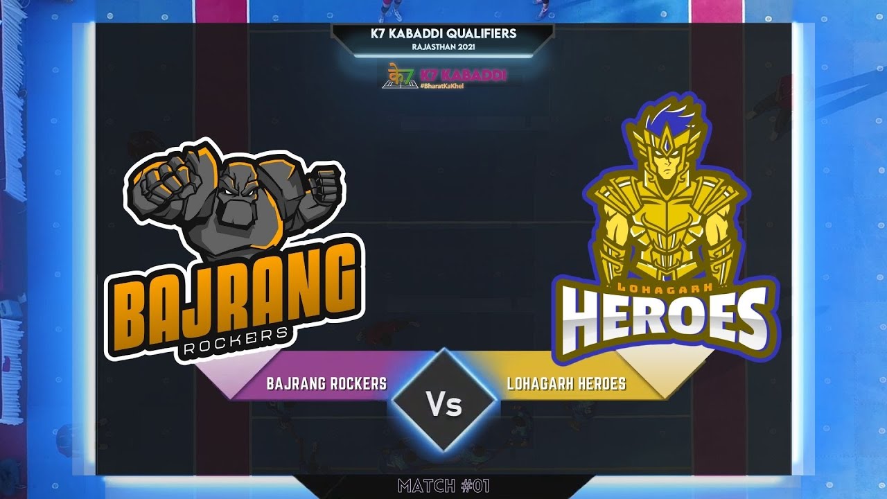 Bajrang Rockers vs Lohagarh Heroes | K7 Kabaddi Qualifiers Rajasthan 2021 | Full Match 1