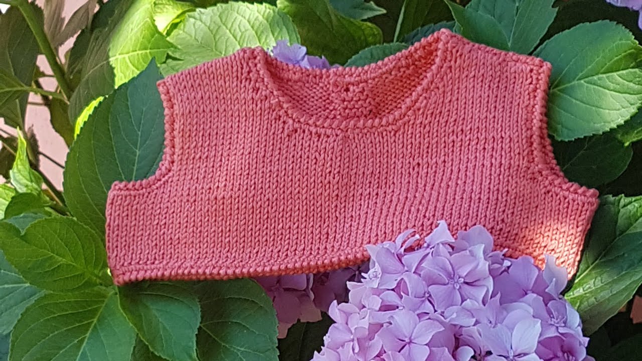Vestitino bimba con corpetto a maglia e gonna in stoffa (dietro)