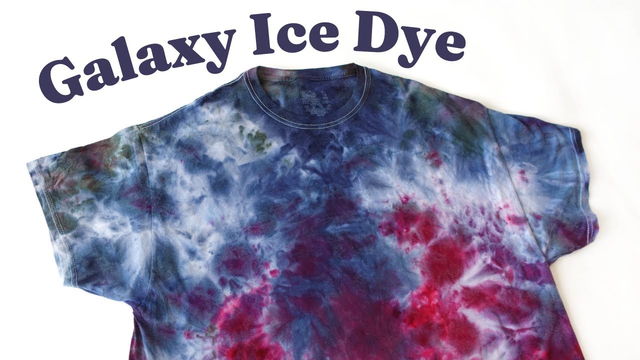 How to Ice Tie Dye for Beginners- Galaxy Shirt