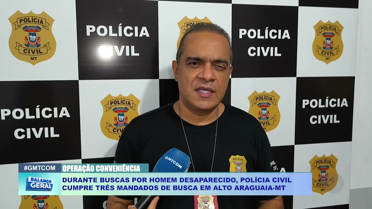 DURANTE BUSCAS POR HOMEM DESAPARECIDO, POLÍCIA CIVIL  CUMPRE TRÊS MANDADOS DE BUSCA EM ALTO ARAGUA