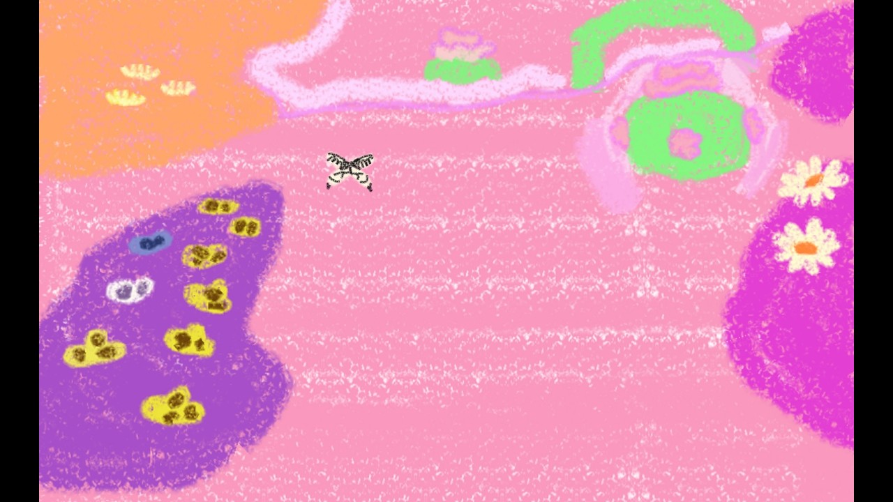 Katamari Rolling in a Flower Garden
