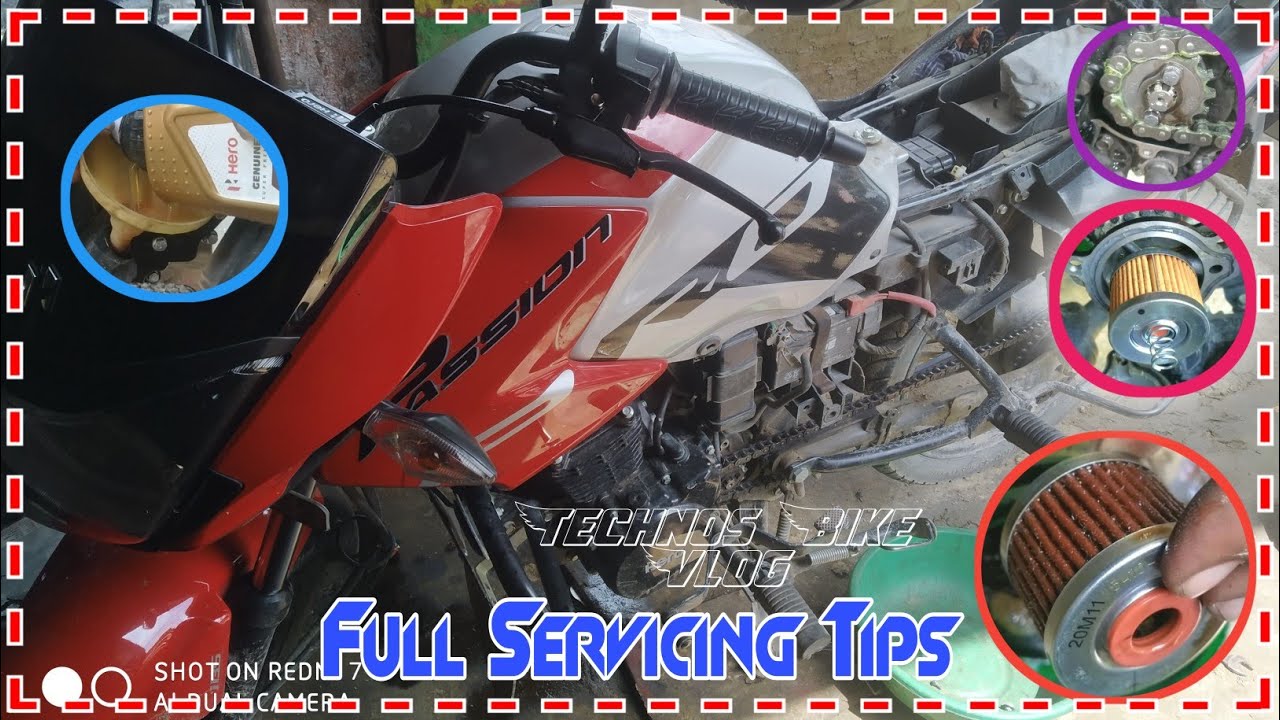 Hero Passion Pro Bs6 Fi💥Full Service Kaise Kare|Service Indicator Off Full Service Hero Passion P...