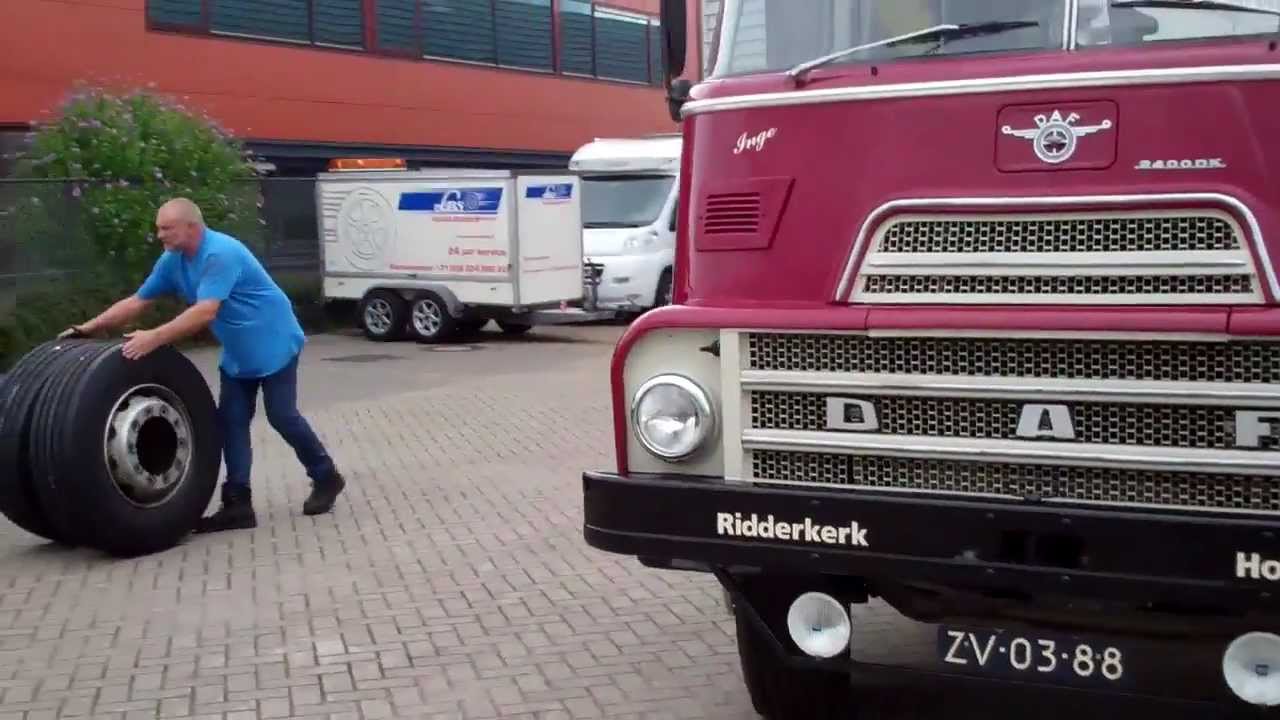 1968 DAF 2400 DK + semi RV trailer + sounds !!