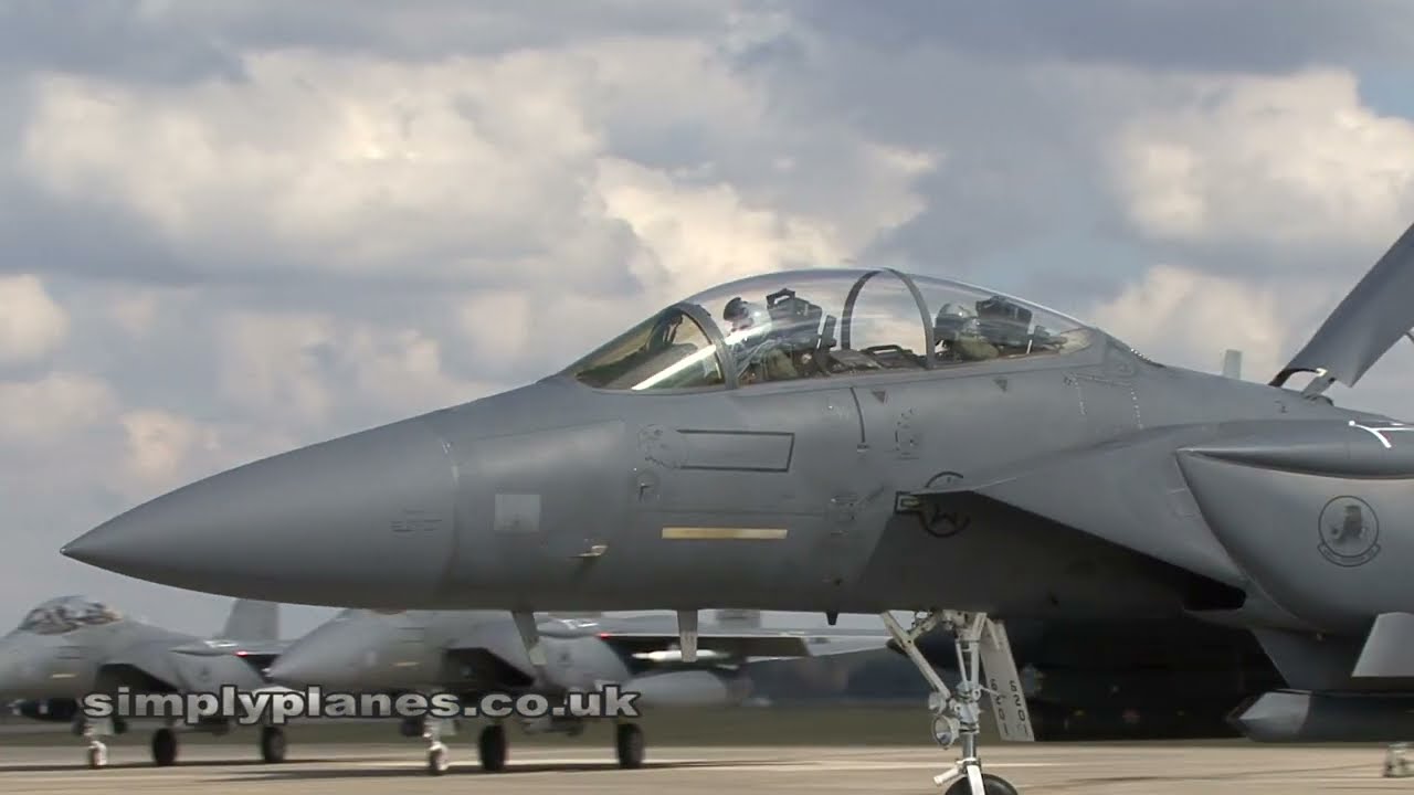 The F-15E Strike Eagle at RAF Lakenheath at the last chance checks