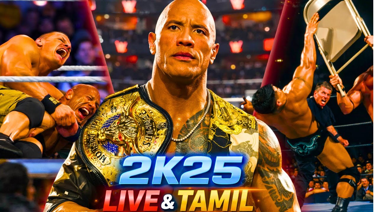 WWE 2K25 The Rock Special Tamil Gameplay | The Great One Returns | Commander VKI | CMDVKI