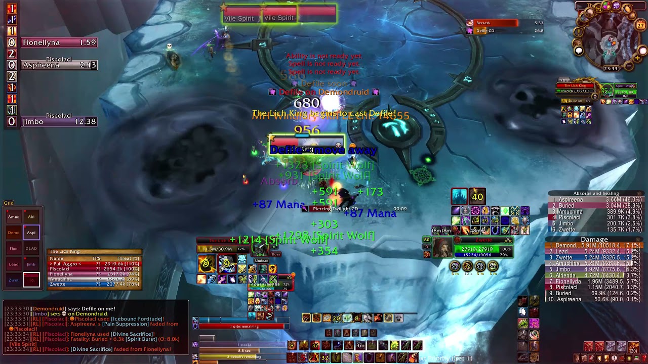 Lich King 10 man Heroic 0% ICC buff Warmane Lordaeron Enhancement shaman POV