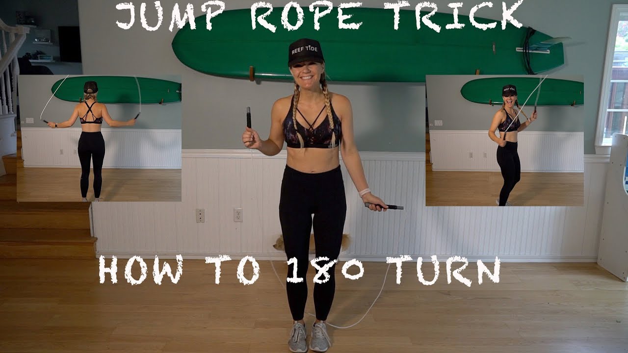 Learn how to 180 turn Jump Rope Trick Tutorial ~ Beginner