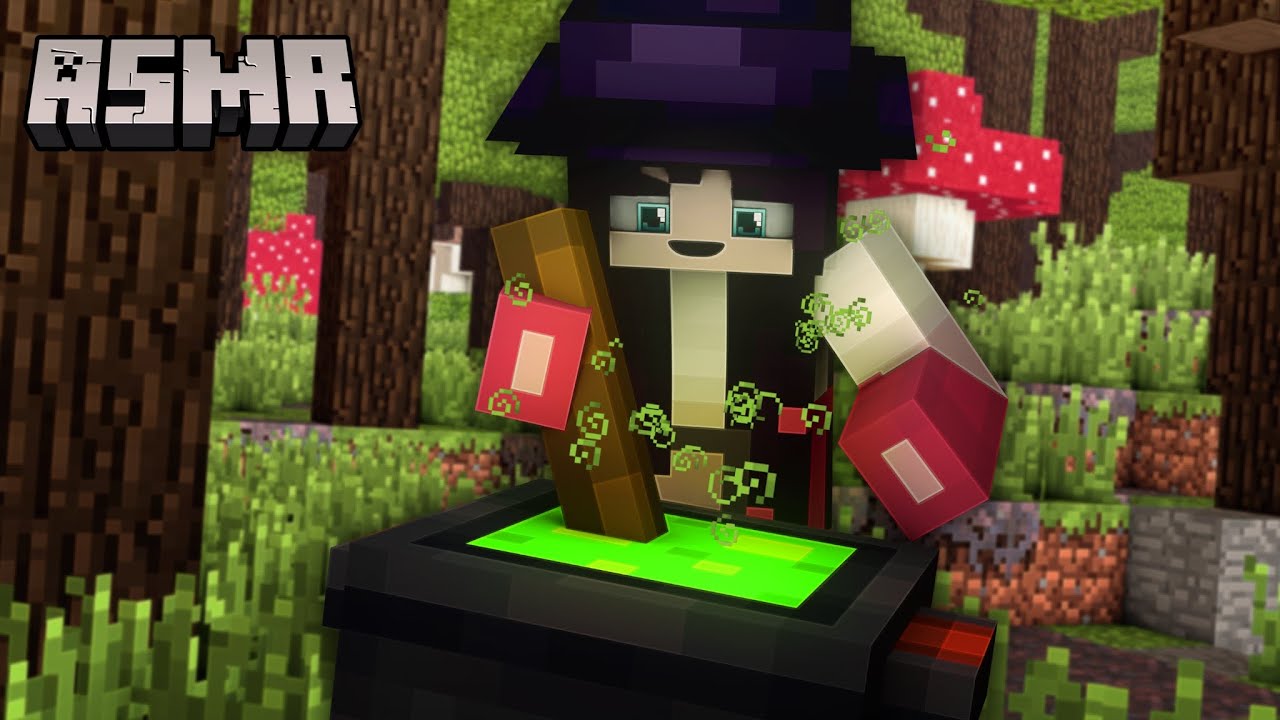 ASMR Minecraft | BRUJA te hace una POCIÓN para DORMIR