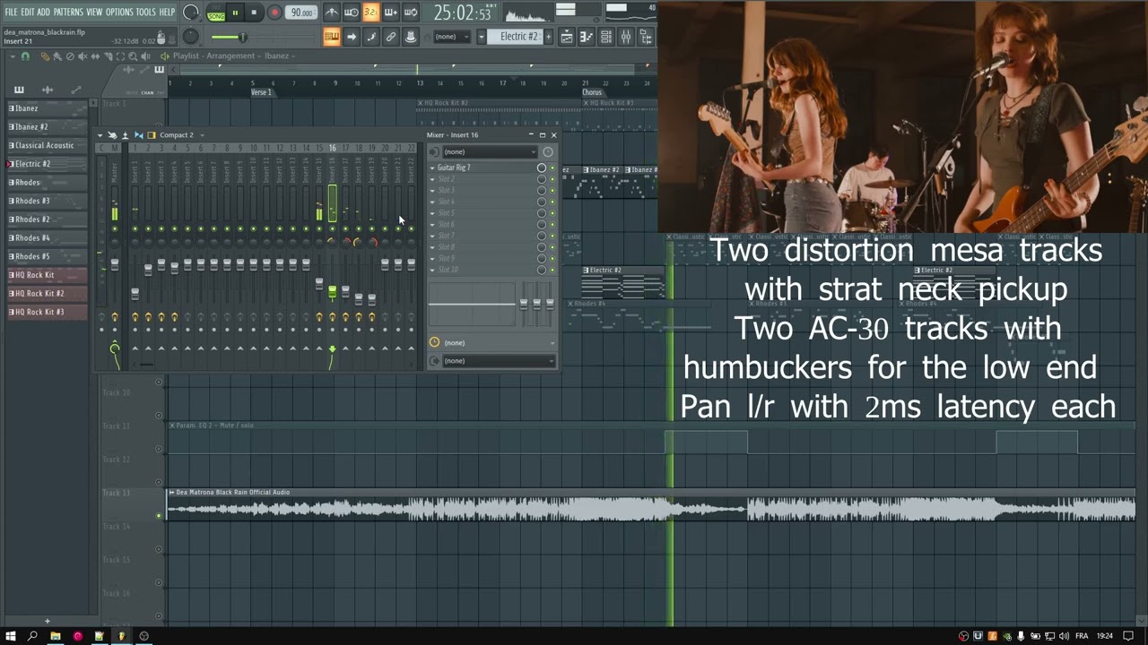 FL guitar amps sim demo (Dea Matrona - Black Rain)