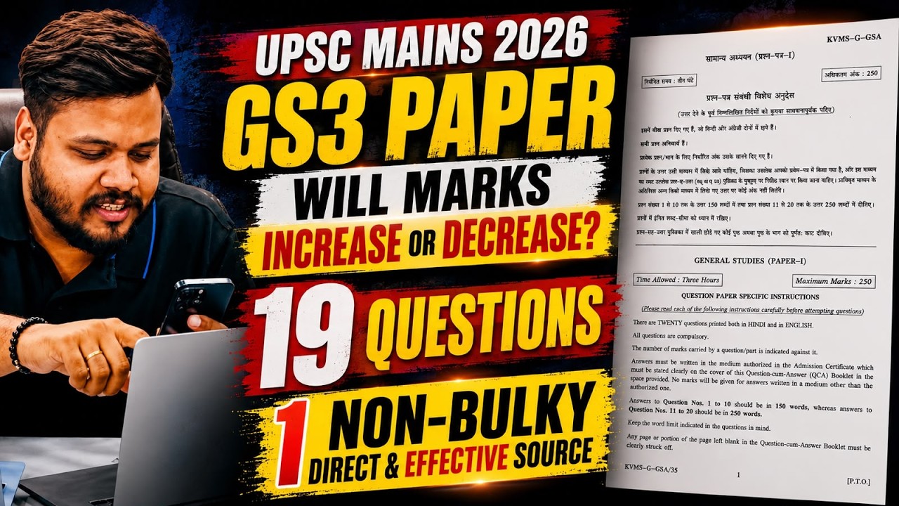 UPSC Mains 2026 GS3 Paper Complete Analysis, Sources, Trends | Precise Strategy to Score High