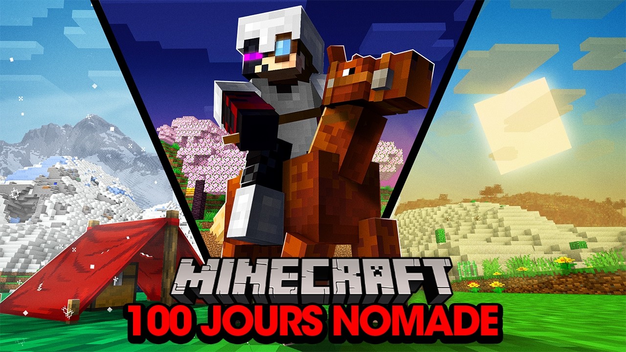 J’ai survécu 100 jours en nomade sur Minecraft Hardcore…