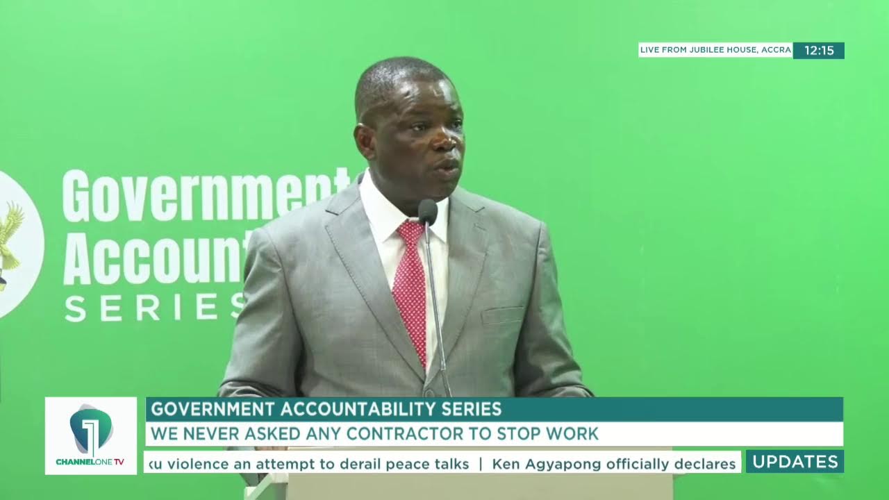 LIVE: Roads Minister Kwame Agbodza Addresses the nation