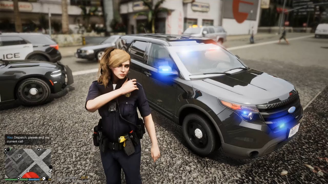 Gta 5 LSPDFR Let's Play As LAPD Hollywood Female Officer Patrol In Unmarked Explorer #gta #lspdfr