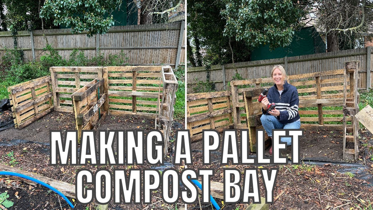MAKING A COMPOST BAY / ALLOTMENT GARDENING UK