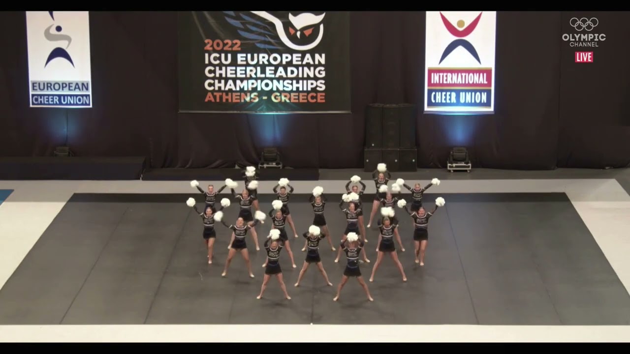 ICU Europeans 2022 Pom - Team Norway Sirens Senior Elite