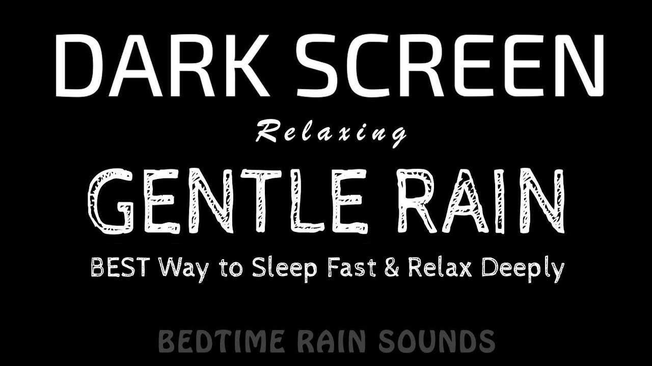 This Rain Sound Is the BEST Way to Sleep Fast & Relax Deeply | Black Screen