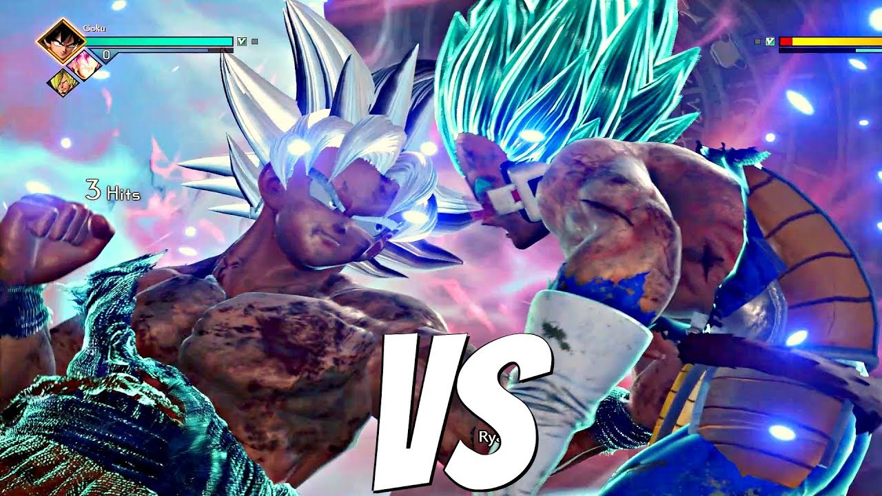 Ultra Instinct Goku vs Vegeta SSB 1vs1 Gameplay