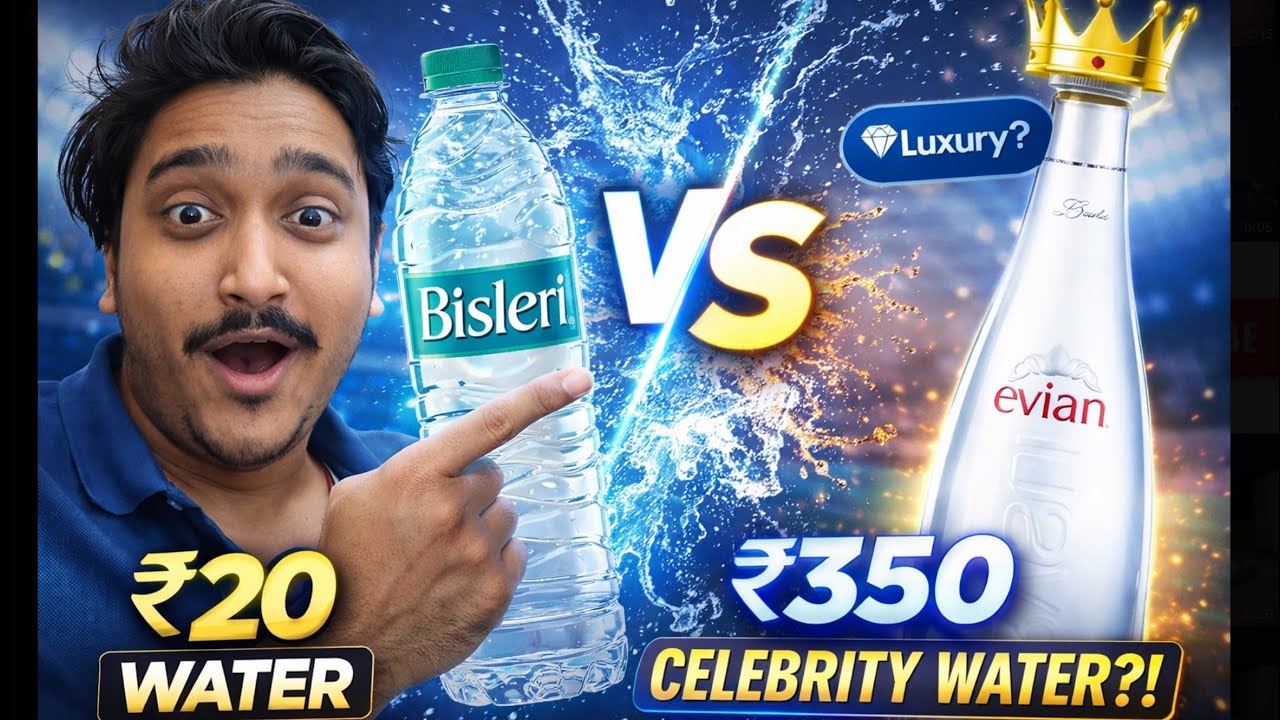 Guess the Celebrity Water challenge | 20Rs water vs Virat Kohli Water | Is luxury the bestest?