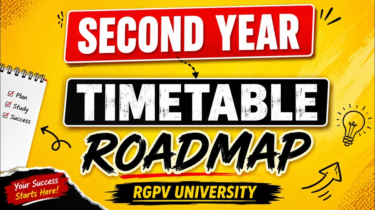 B.Tech 2nd Year Study Timetable & Roadmap 2026 | RGPV University | Complete Guide