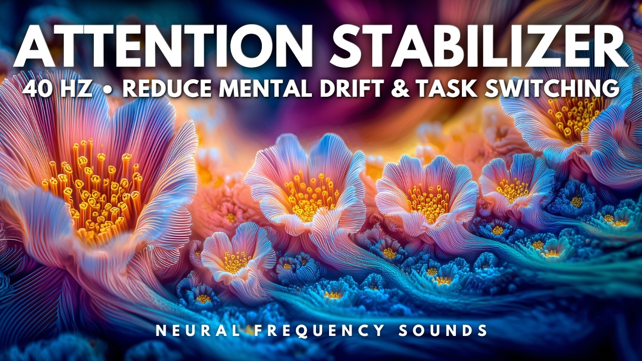 40 Hz Instant Laser Focus 👁️ Eliminate Brain Fog & Boost Productivity | Study Music