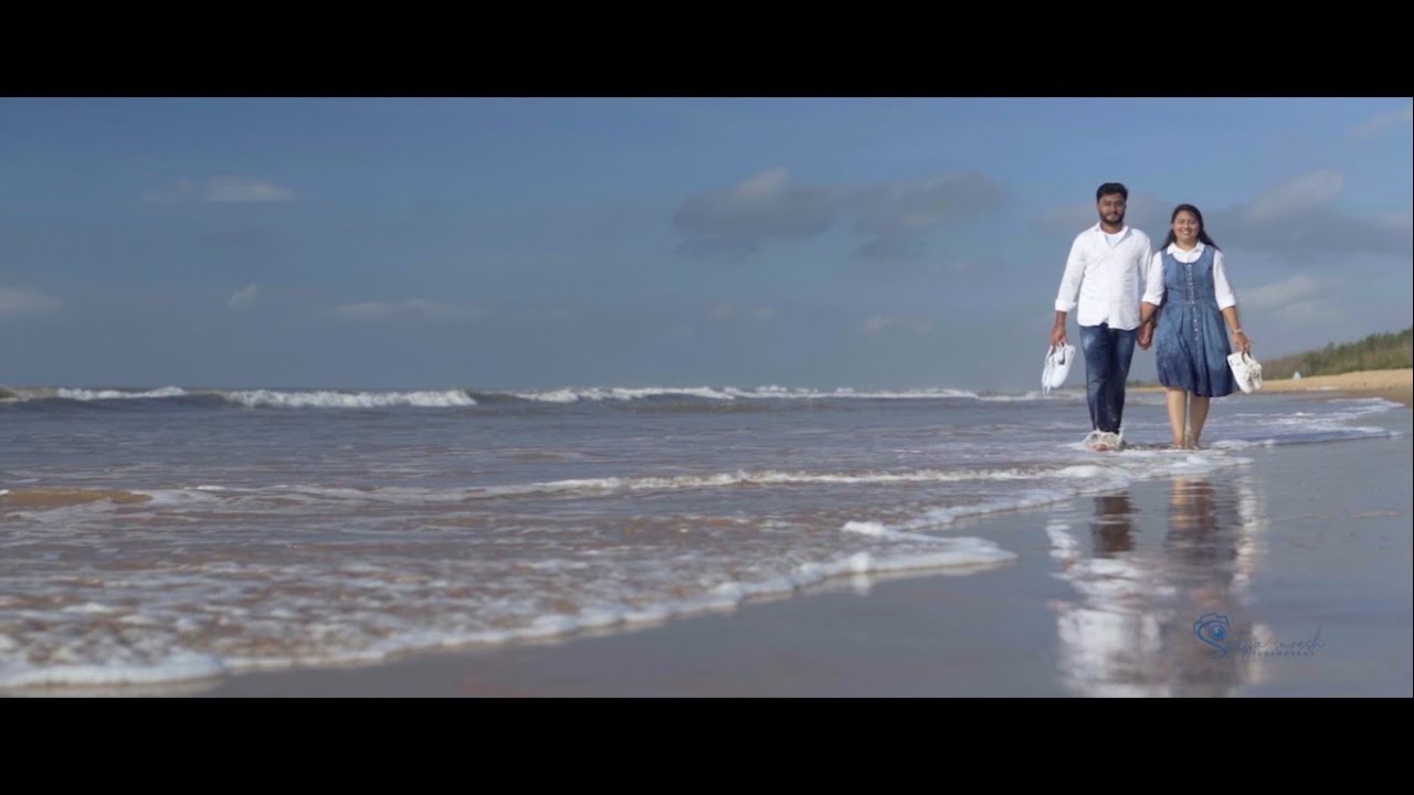 Ashwitha & kranthi  Best pre wedding shoot 2020  yenno yenno songs Chirala beach  sea breeze resort