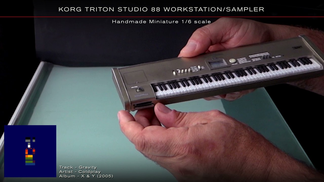 KORG TRITON STUDIO 88 WORKSTATION/SAMPLER - Handmade Miniature 1/6 scale